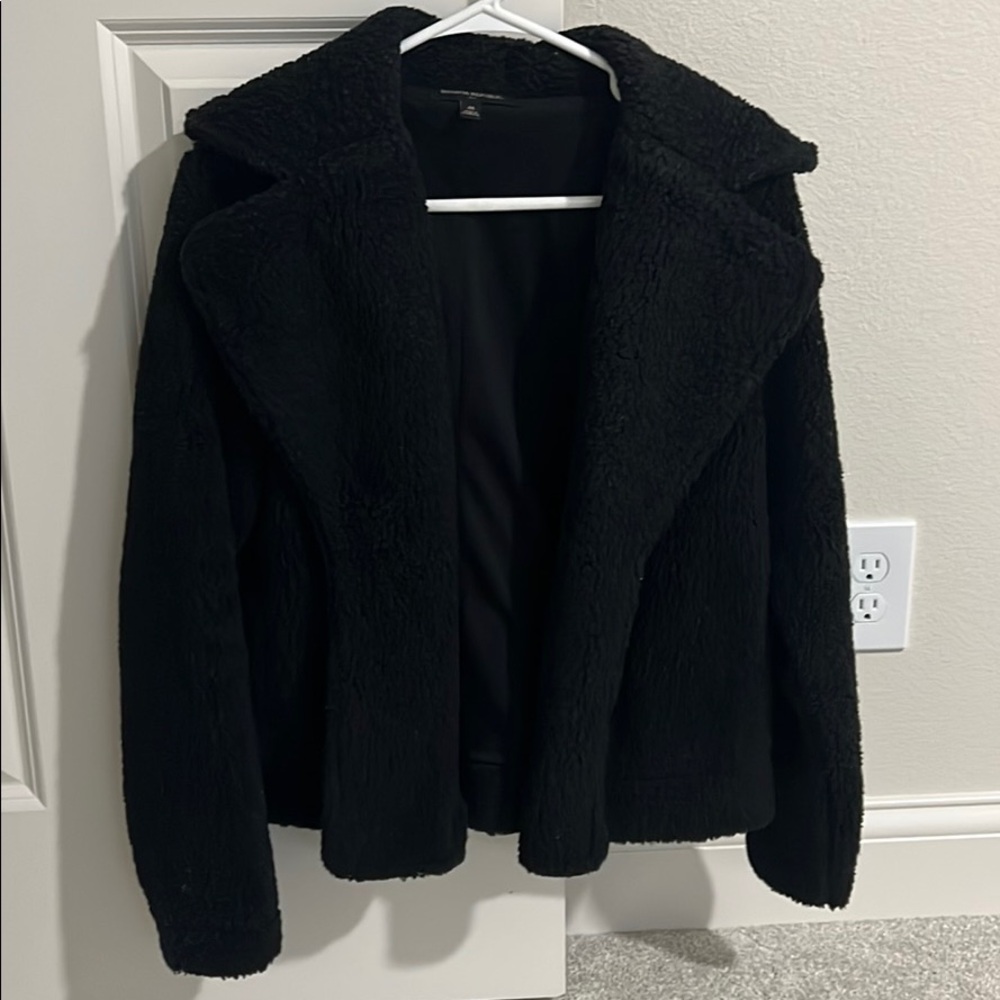 Banana republic black teddy jacket